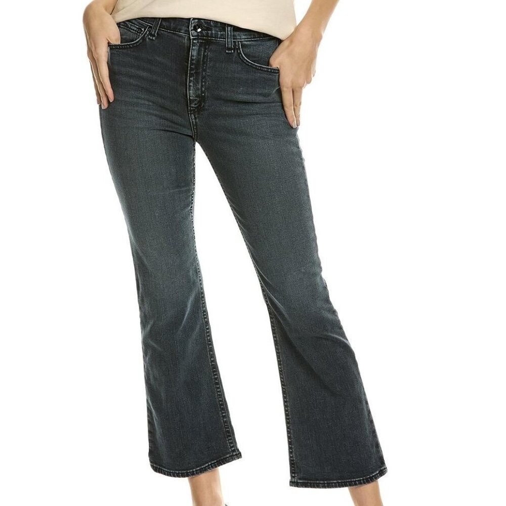RAG & BONE NINA HIGH-RISE ANKLE FLARE JEANS STRETCH DENIM GRAVITY WASH sz 26